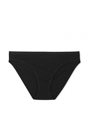 Black Women's Victoria's Secret VICTORIA'S SECRET Stretch Cotton Embroidered Bikini Panty | MS5940382